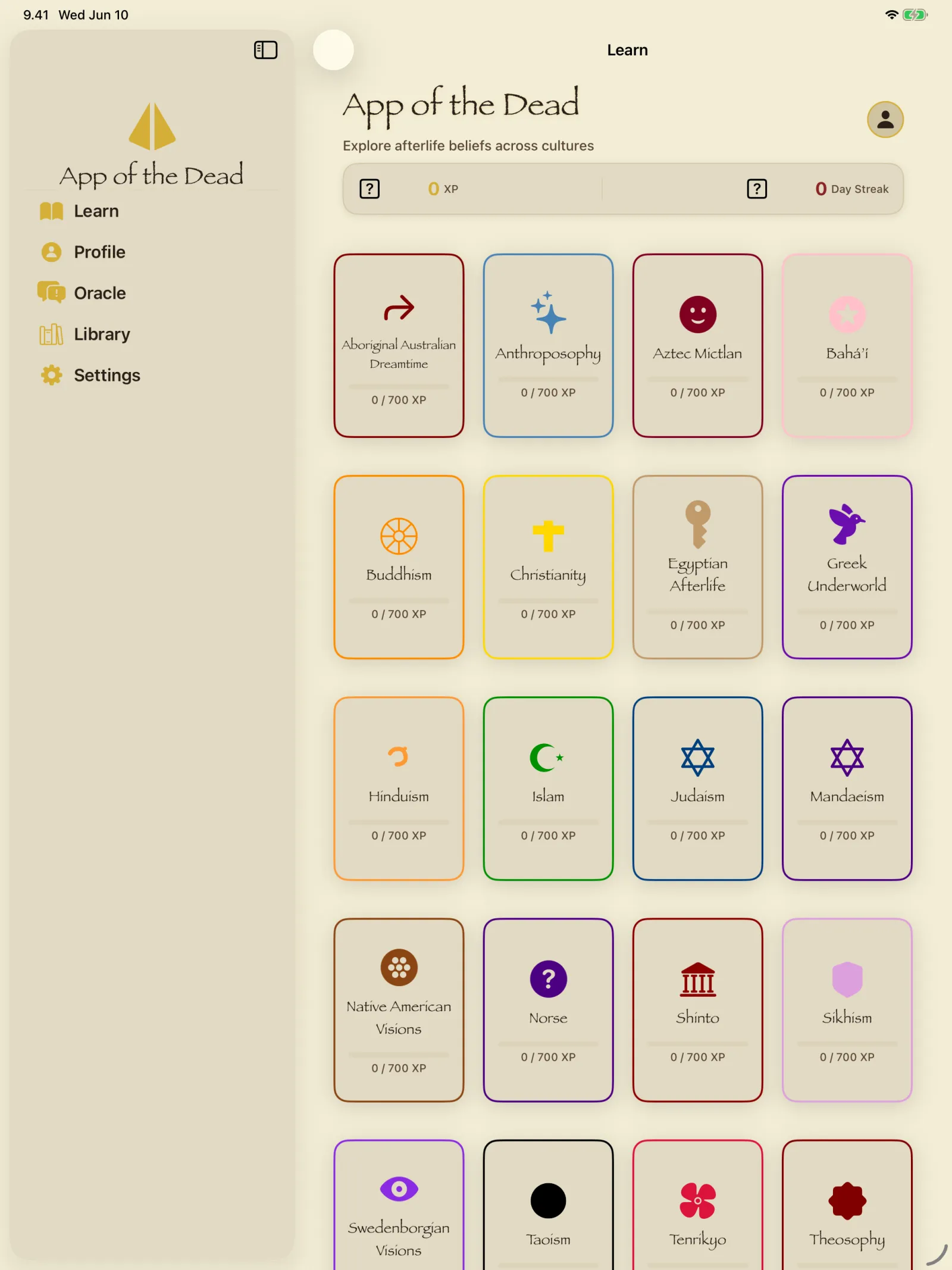 App of the Dead — Your learning path map
