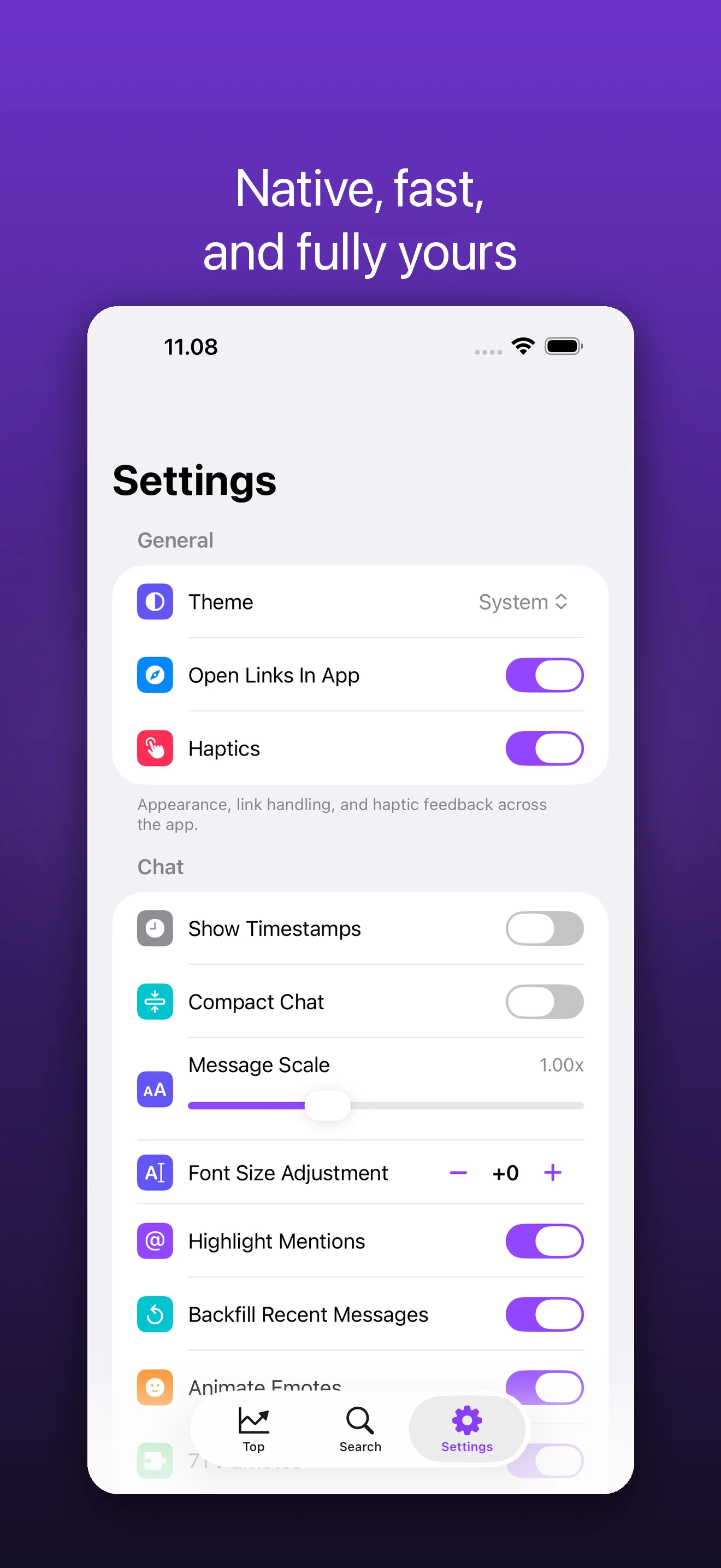 Embr — Browse live channels and categories