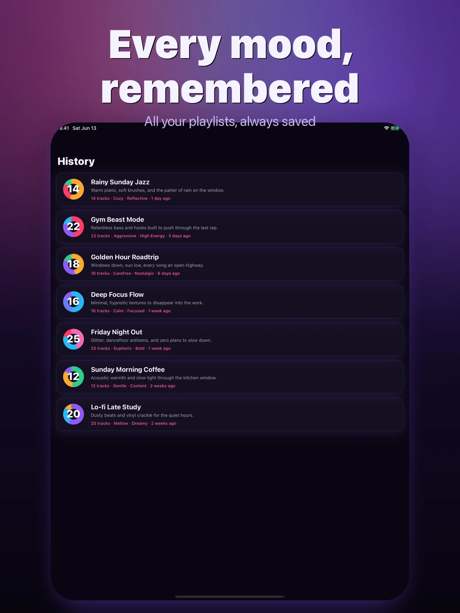 Psywave — Every playlist you've made, saved